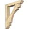 Ekena Millwork Merced Slat Rough Sawn Bracket w/ Offset Brace, Douglas Fir, 6"W x 32"D x 38"H BKT0604X32X38MRC06RDF - alternate 1